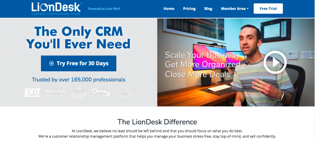Liondesk homepage