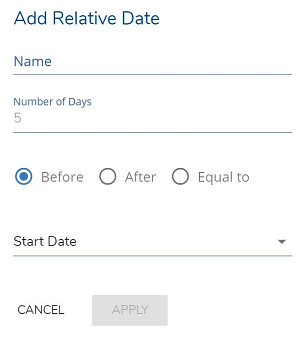 An image of a LionDesk feature that allows users to add relative dates for transactions.